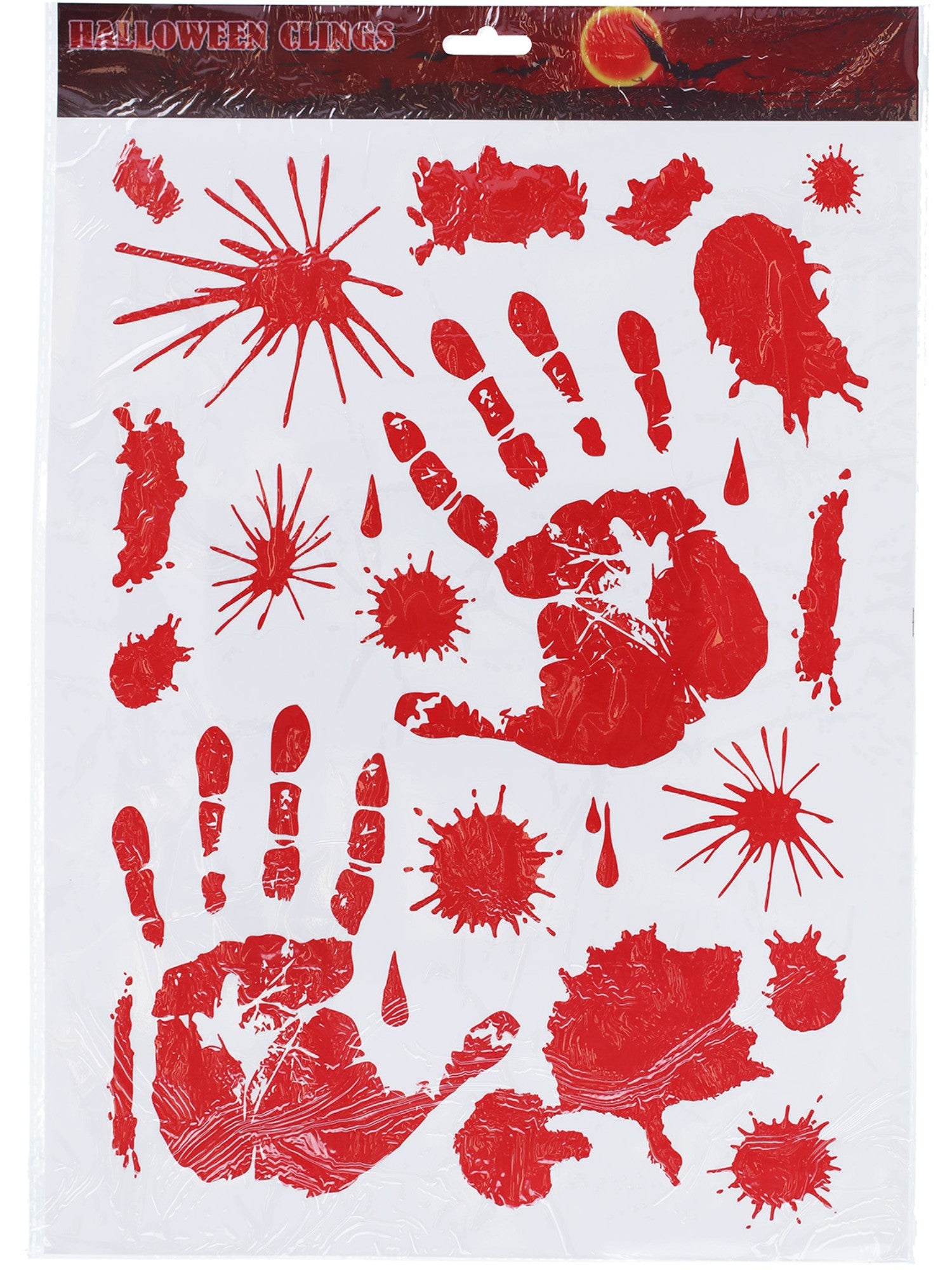 Bloody Floor & Window Sticker, 1 Sheet