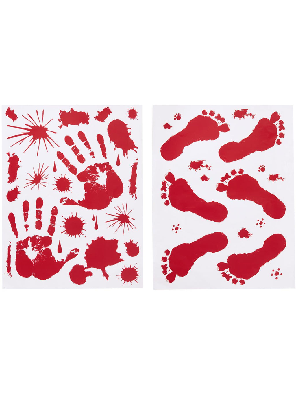 Bloody Floor & Window Sticker, 1 Sheet