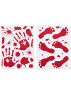 Bloody Floor & Window Sticker, 1 Sheet
