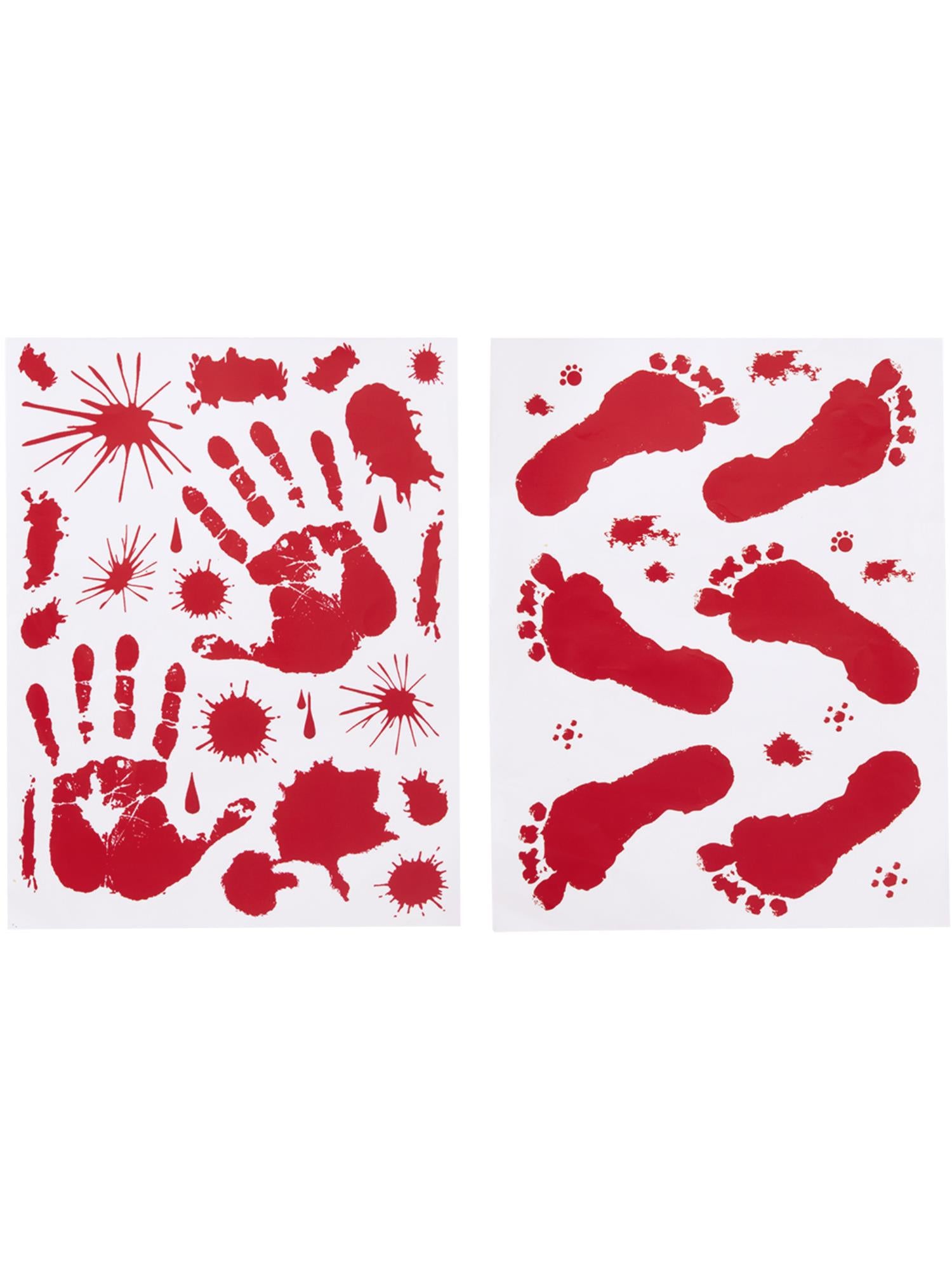 Bloody Floor & Window Sticker, 1 Sheet