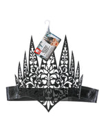 Black Filigree Queen Crown Headband