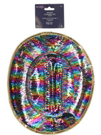 Fever Deluxe Sequin Cowboy Hat, Rainbow