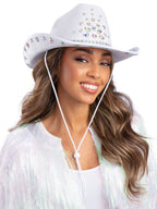 White Rhinestone Cowboy Hat