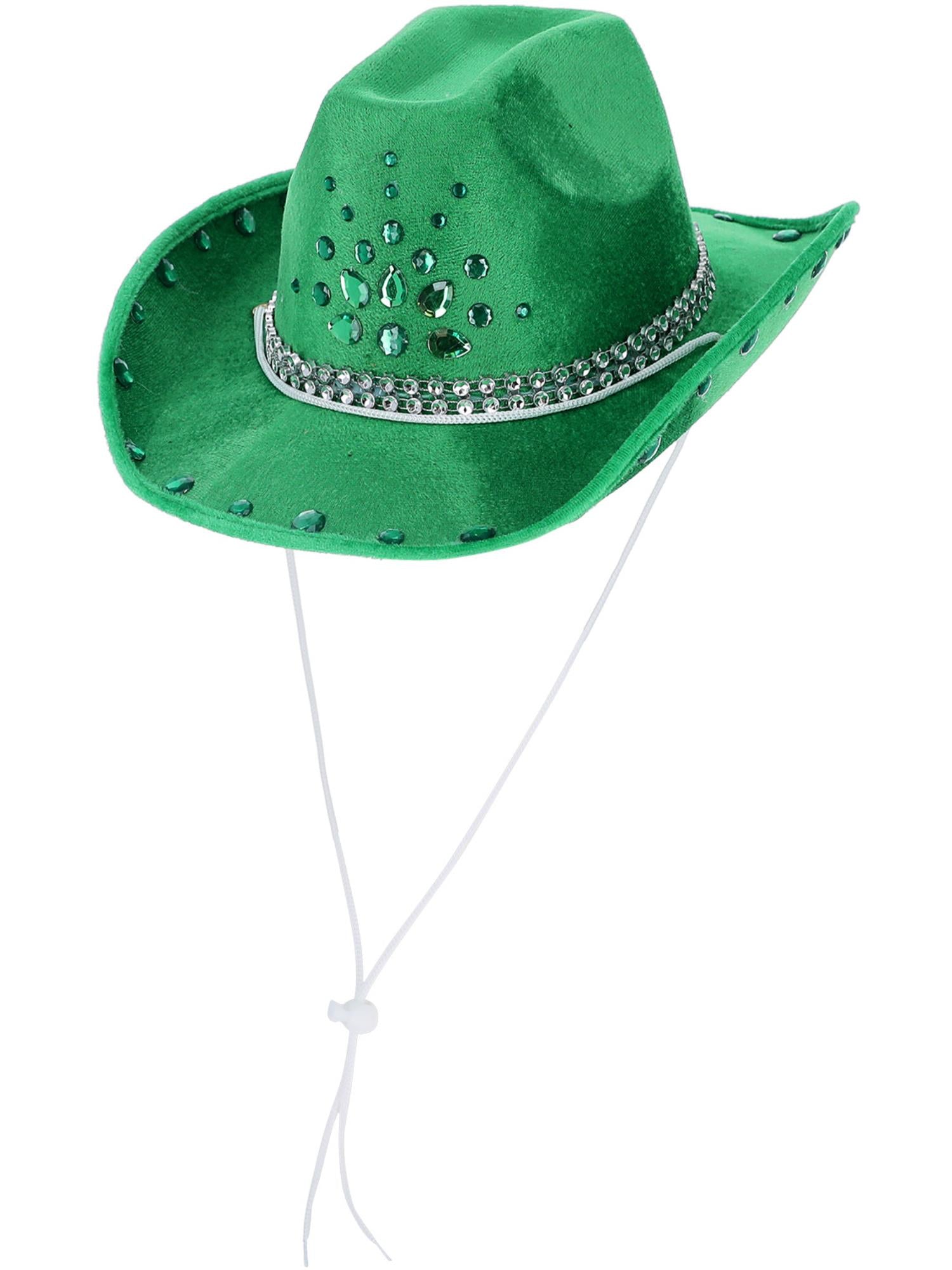 Bling Bat Green Rhinestone Cowboy Hat – Smiffys