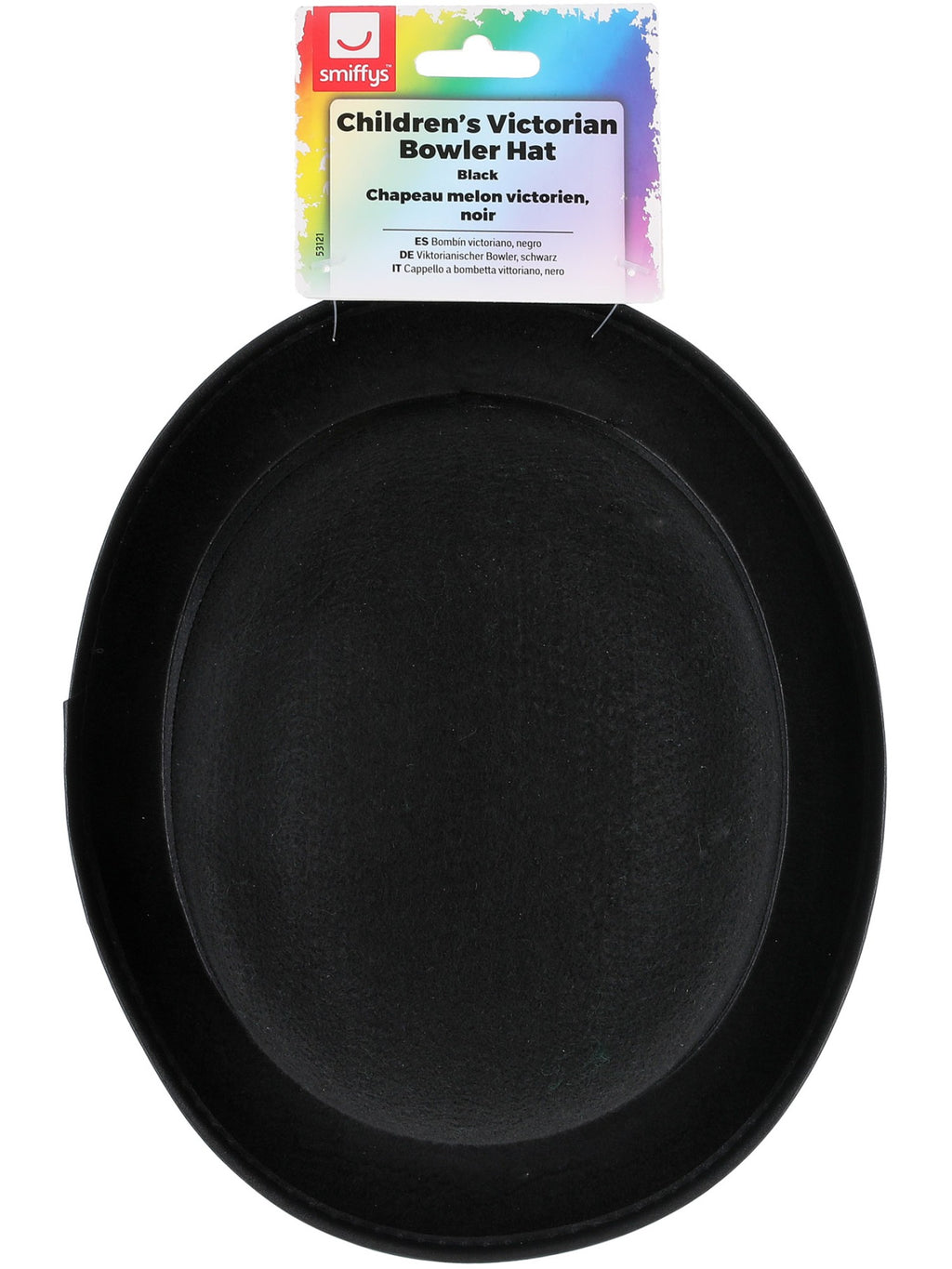 Kids Victorian Bowler Hat, Black