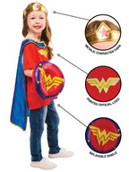 Girls Wonder Woman Dress Up Gift Set