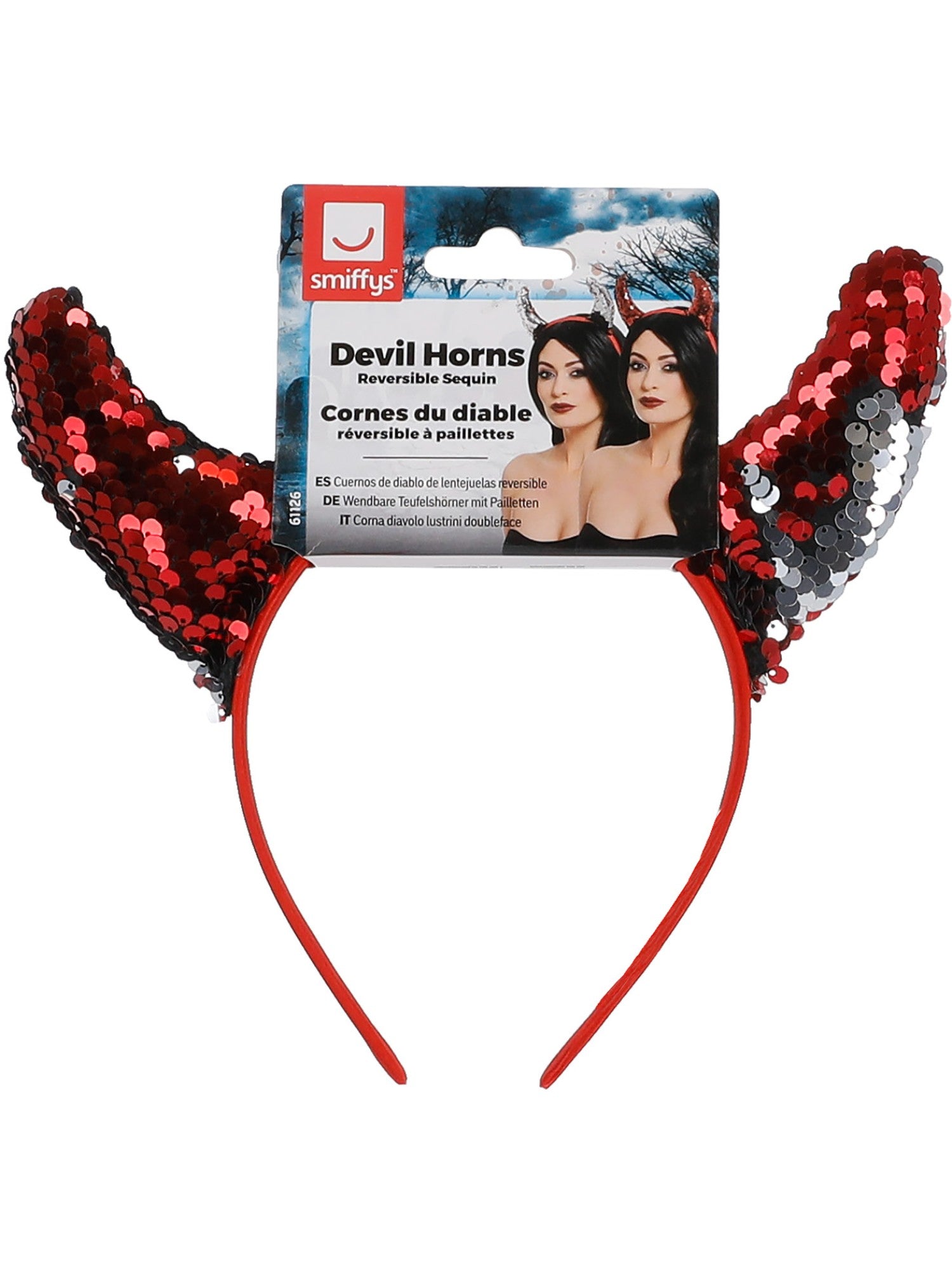 Reversible Sequin Devil Horns