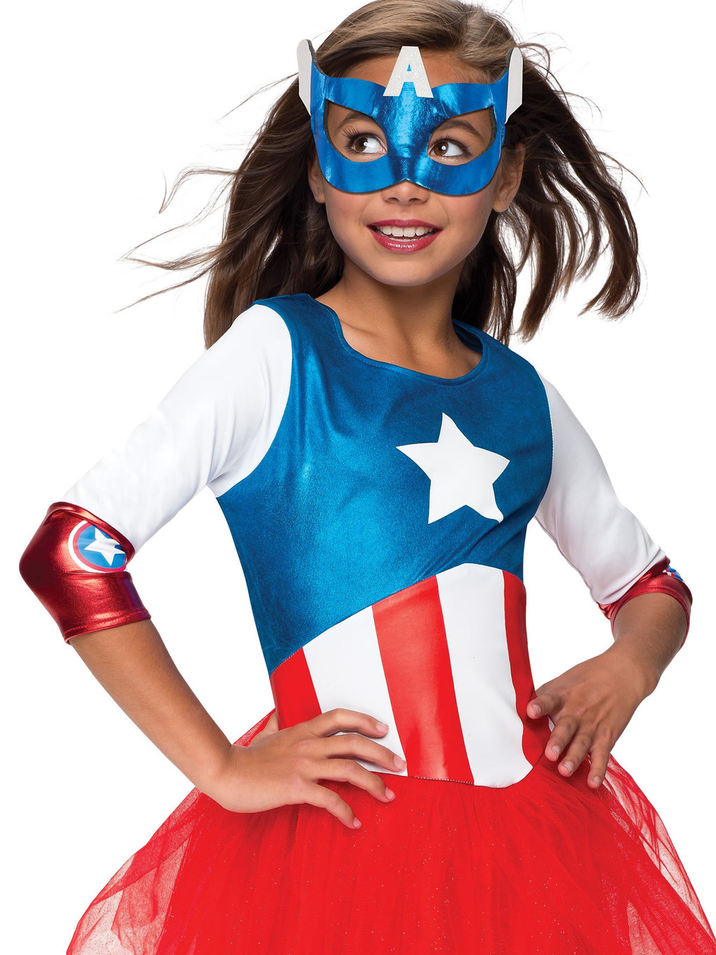 Kids Metallic Captain America Costume From Marvel