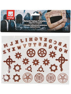 Smiffys Make-Up FX, Satanic Tattoo Transfers