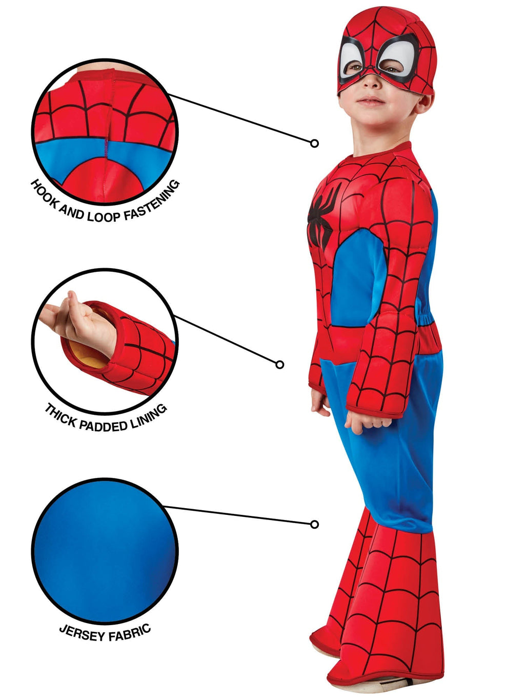 Toddler Kids Deluxe Spider-Man Costume From Marvel