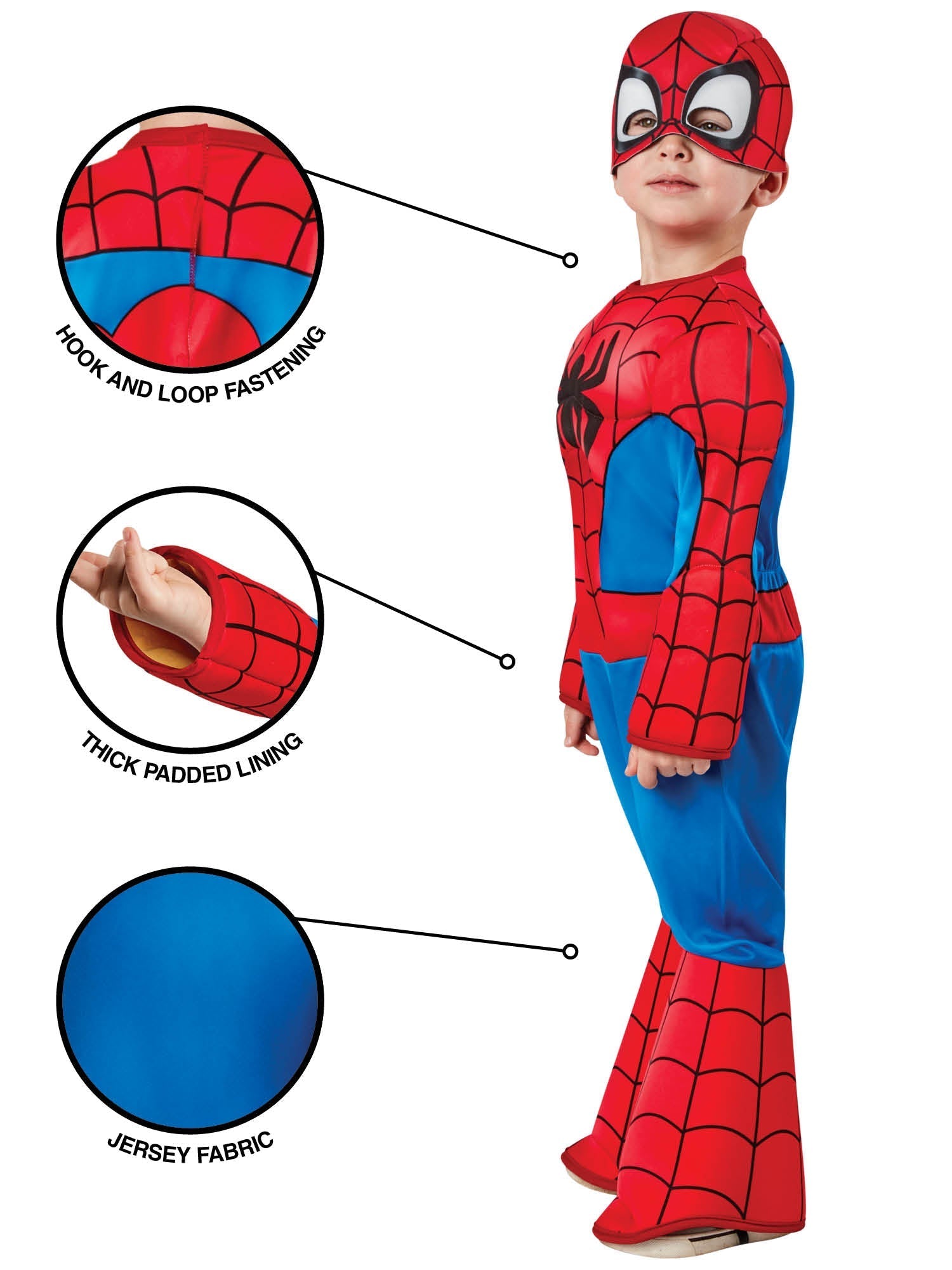 Toddler Kids Deluxe Spider-Man Costume From Marvel