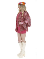 Fever Tinsel Festival Jacket, Pink