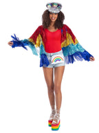 Fever Tinsel Festival Jacket, Rainbow