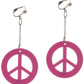 Neon Pink CND Earrings