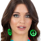 Neon Green CND Earrings