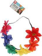 Rainbow Hippie Flower Crown