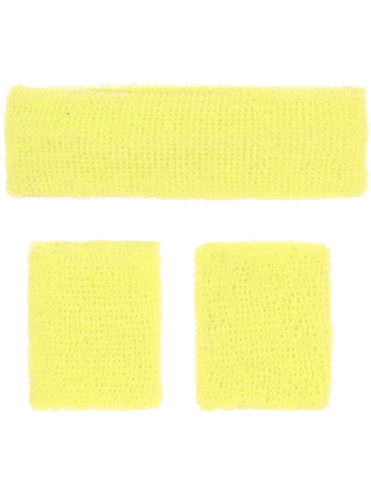 80s Neon Sweatbands, Yellow