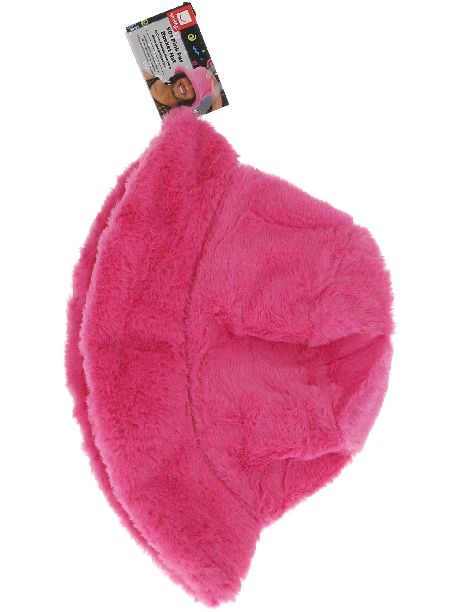 90s Pink Fur Bucket Hat