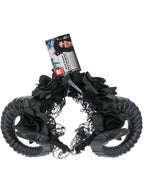 Black Demon Floral Headband
