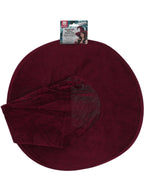 Burgundy Velour Witch Hat