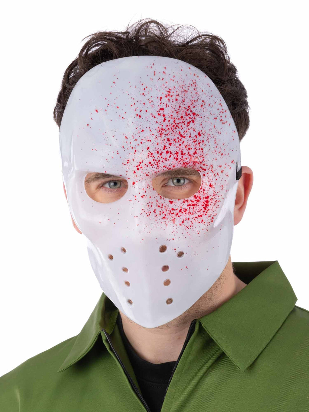 Splatter Mask Teth White Blood Splatter Hockey Mask – Smiffys