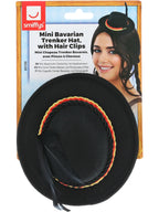 Mini Bavarian Trenker Hat, Black