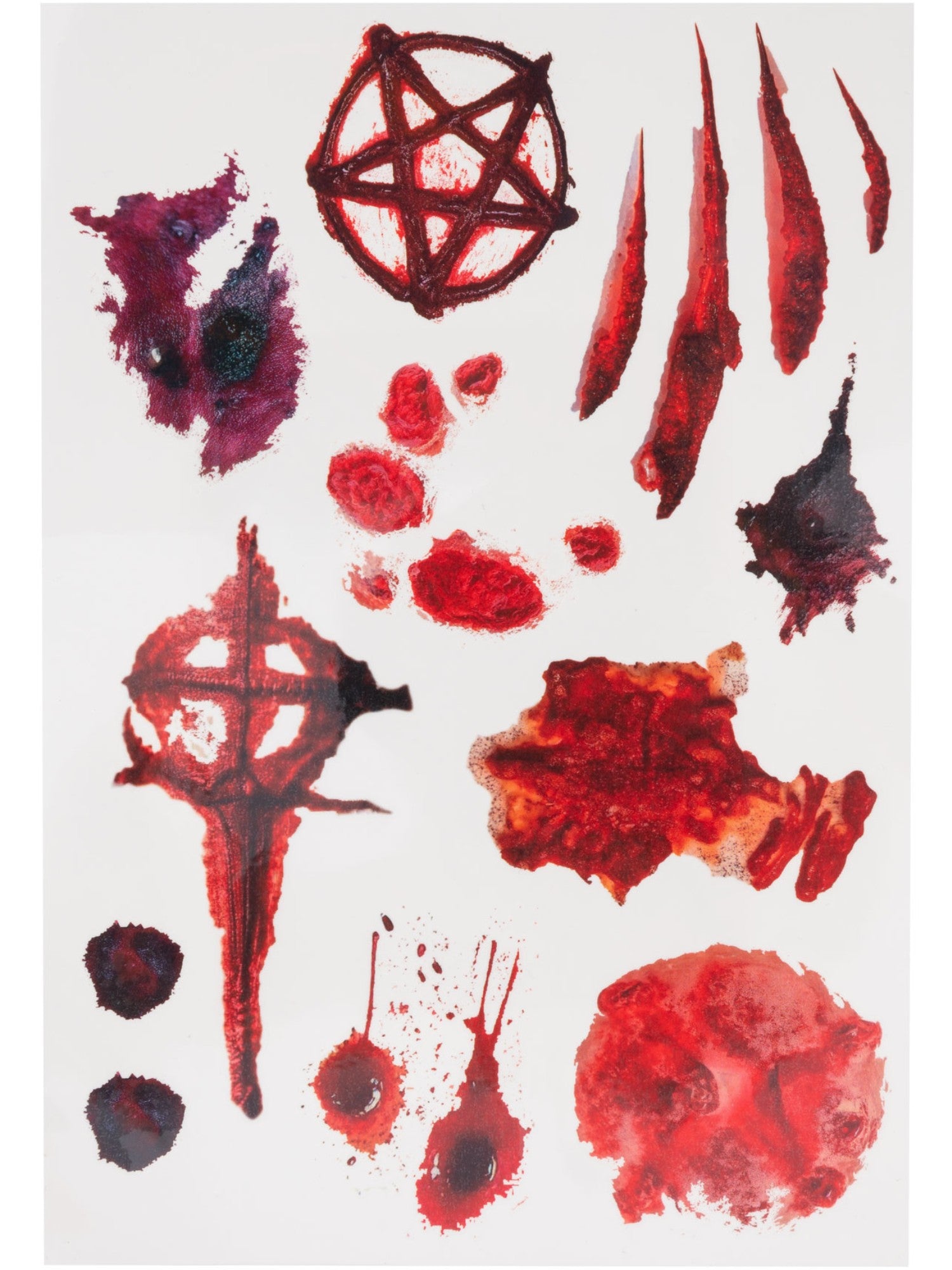 Smiffys Make-Up FX, Occult Wound Tattoo Transfers