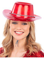 Red Metallic Cowboy Hat