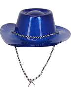 Blue Metallic Cowboy Hat