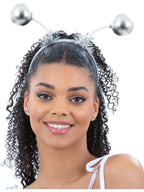 Silver Metallic Ball Bopper Headband