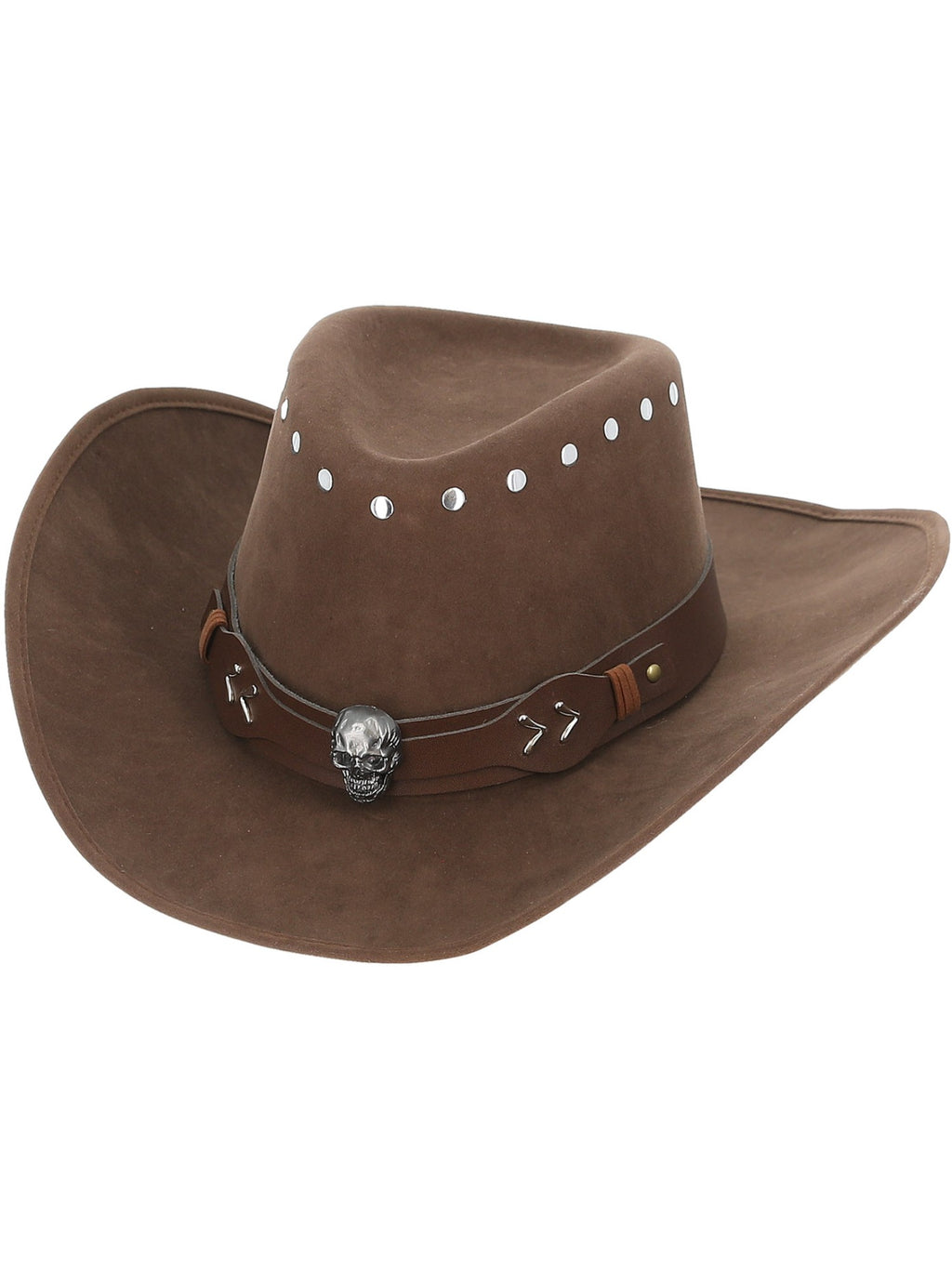 Adults Haunted Skeleton Outlaw Cowboy Hat