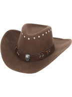 Adults Haunted Skeleton Outlaw Cowboy Hat