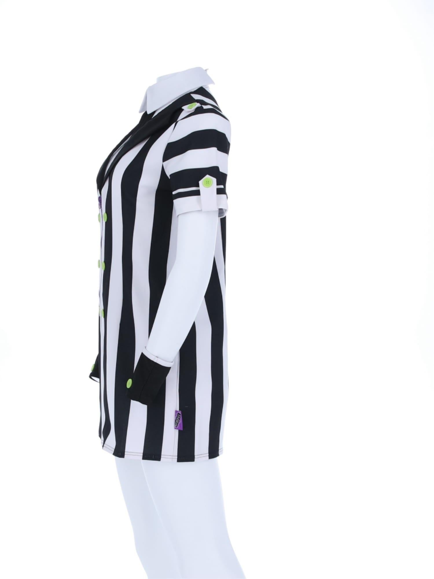 Beetlejuice Womens Shirt Dress Costume
