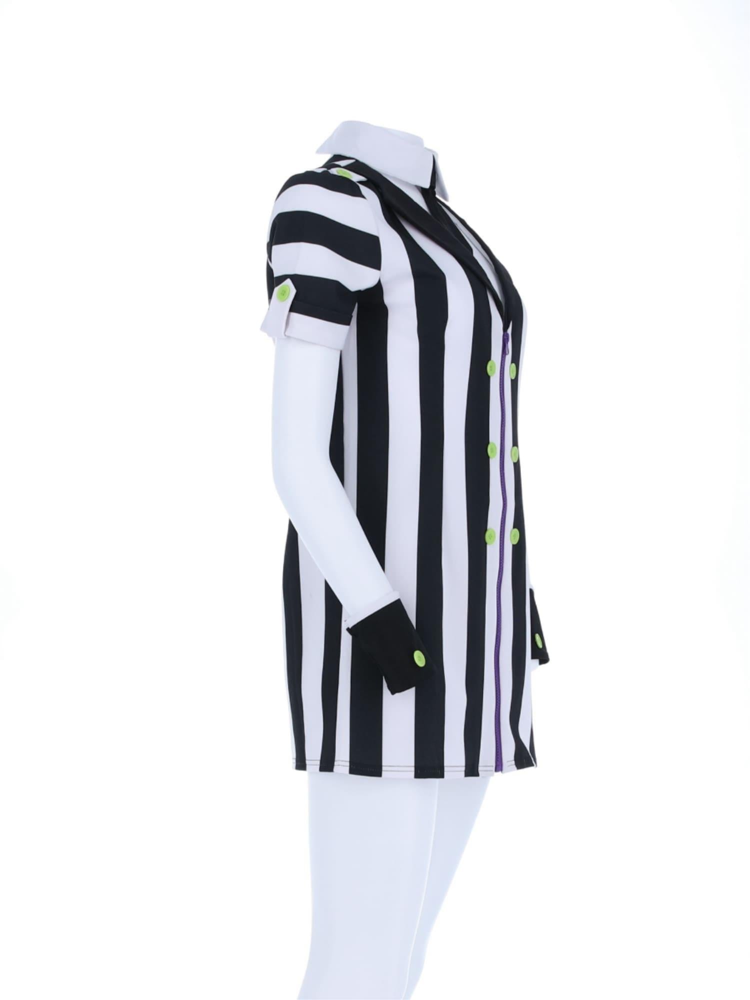 Beetlejuice Womens Shirt Dress Costume
