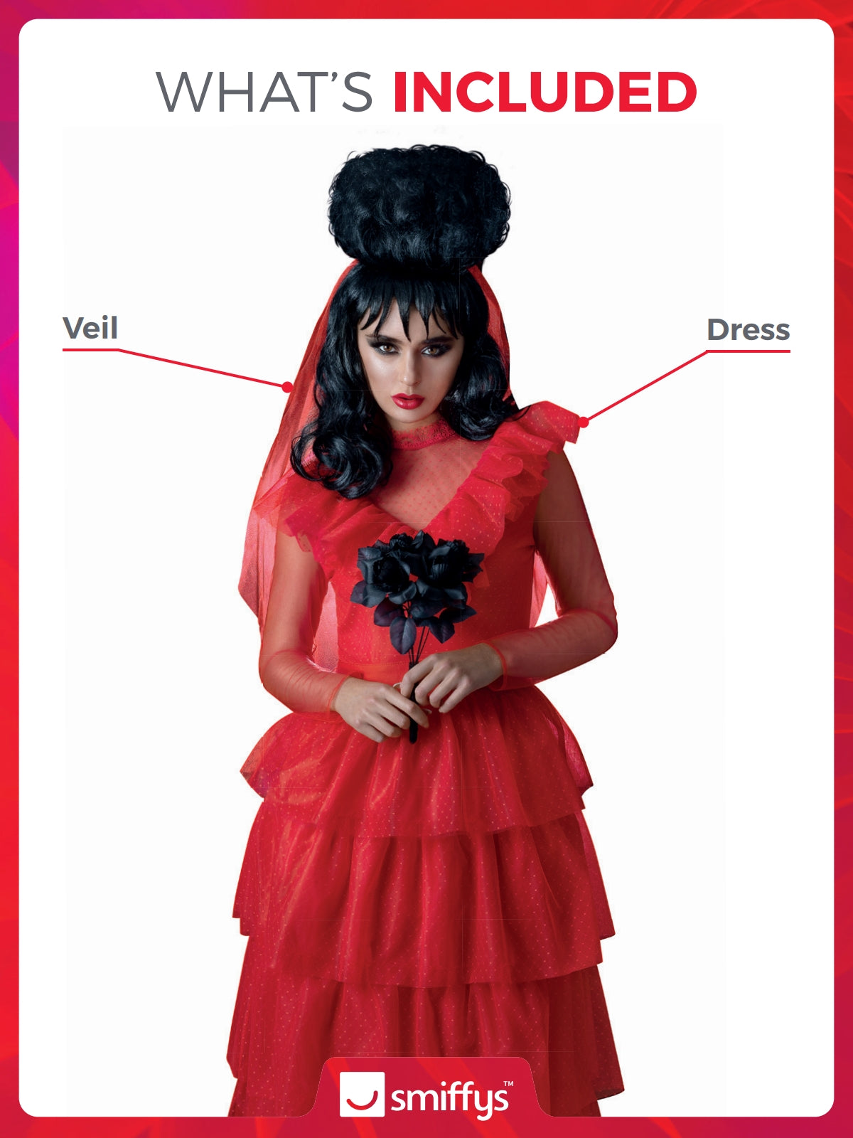 Beetlejuice, Lydia Bride Long Dress Costume
