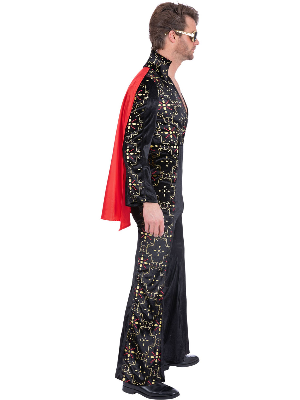 Elvis Black Rhinestone Costume