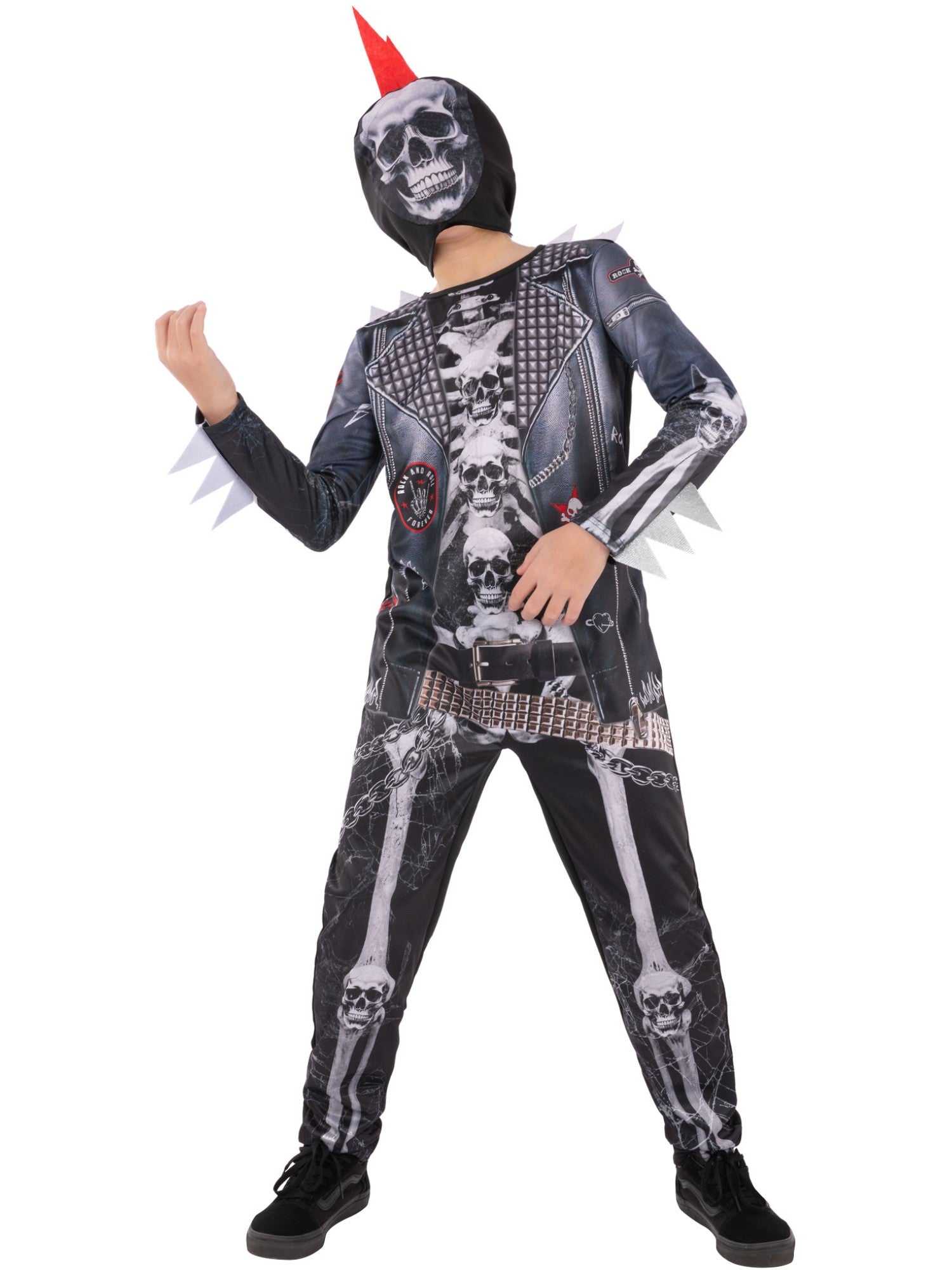 Boys Punk Skeleton Costume