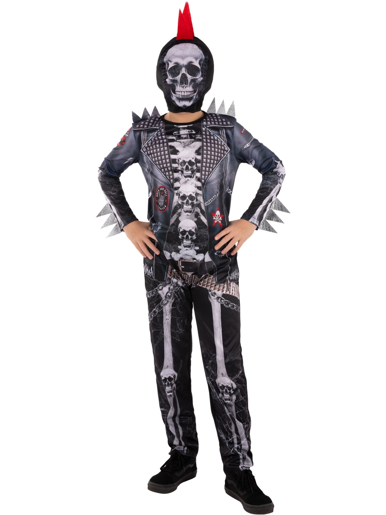 Boys Punk Skeleton Costume