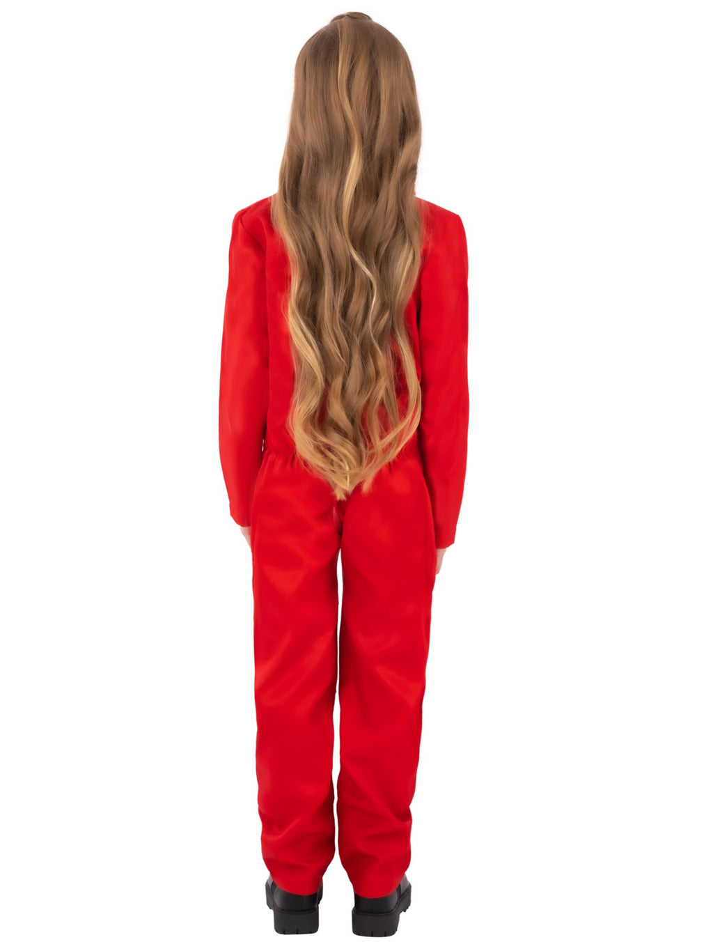 Kids Unisex Red Boiler Suit Costume