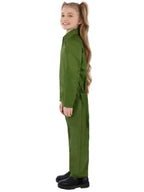 Kids Unisex Green Boiler Suit Costume