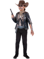 Kids Skeleton Cowboy Costume
