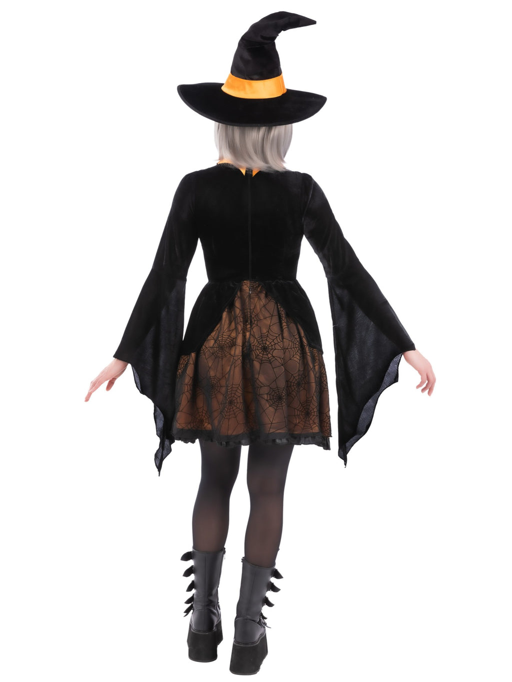 Orange Cosplay Spider Witch Costume