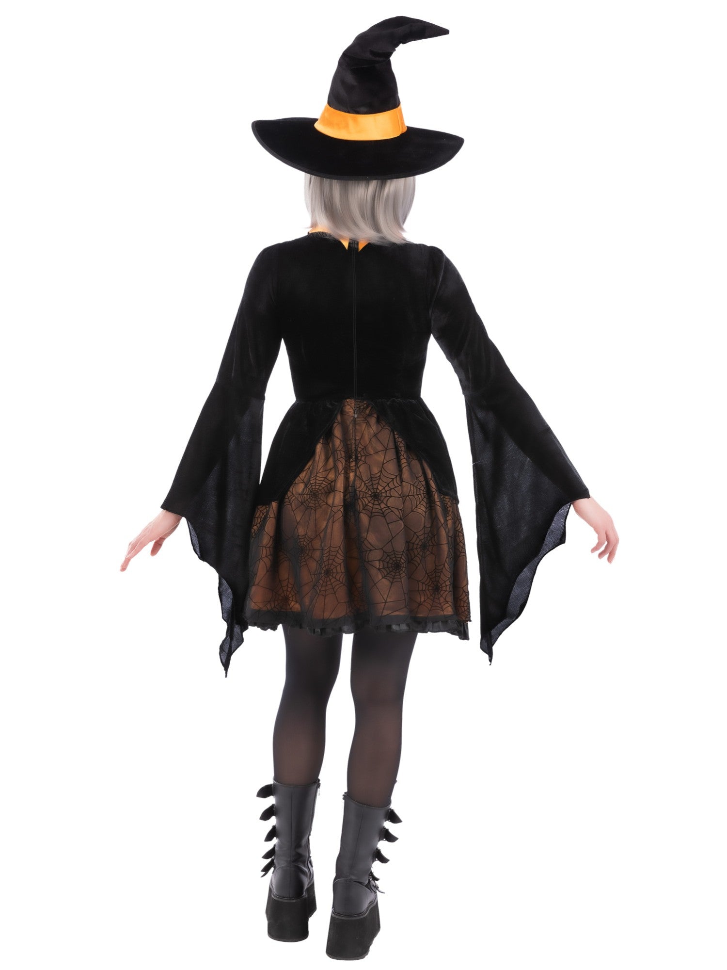 Orange Cosplay Spider Witch Costume