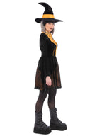 Orange Cosplay Spider Witch Costume