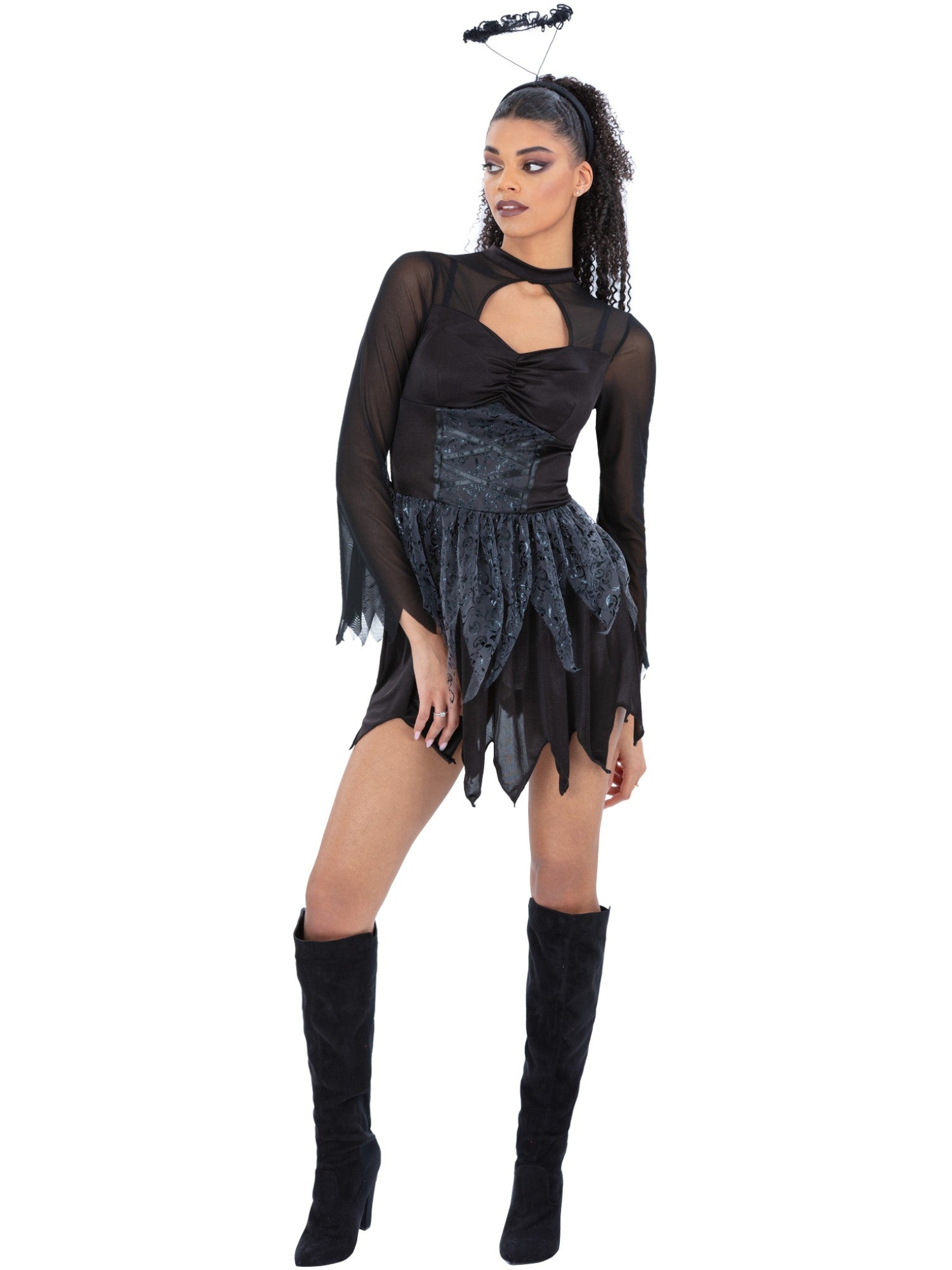 Fallen Dark Angel Costume Smiffys Fallen Dark Angel Costume Smiffys