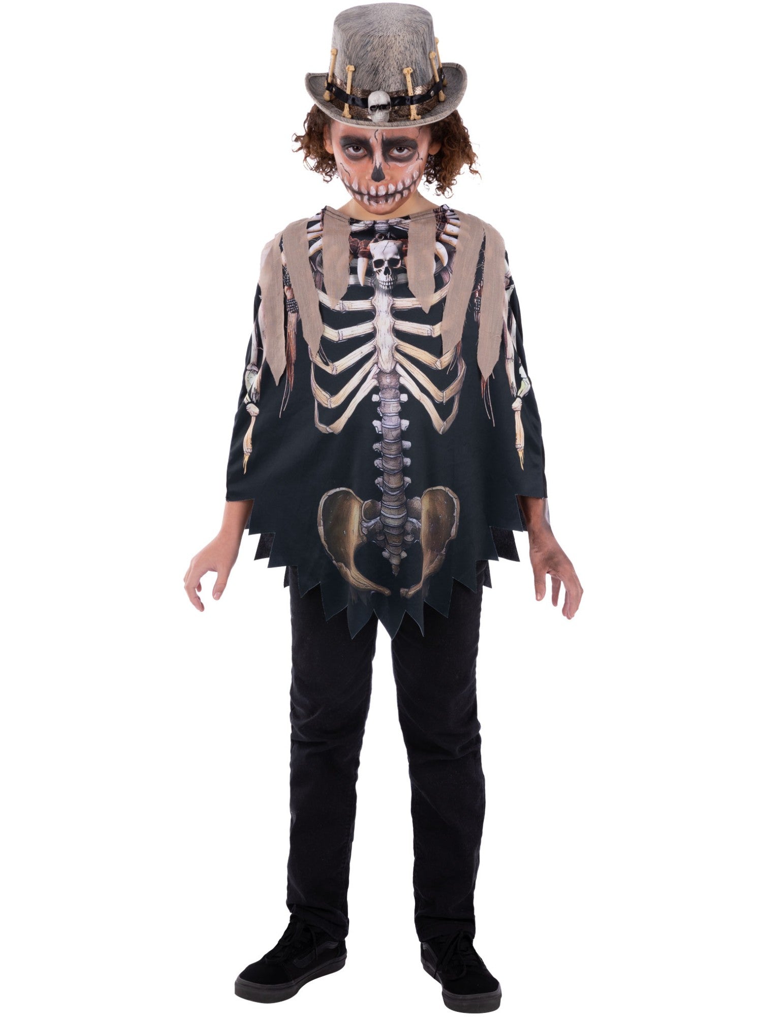 Kids Unisex Voodoo Witch Doctor Poncho