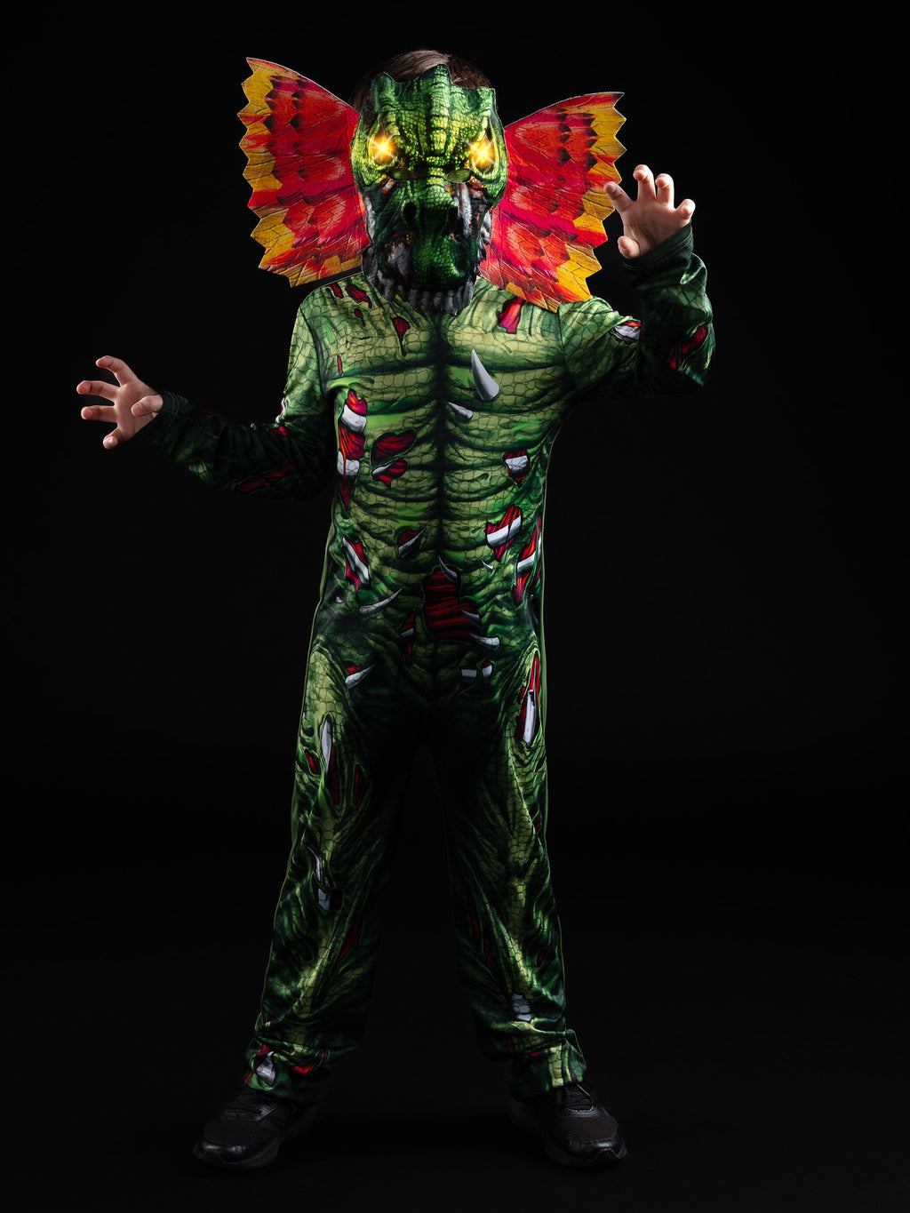 Light Up Zombie Dilophosaurus Dinosaur Costume