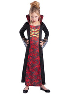 Vampiress Costume with Dress & Attached Collar