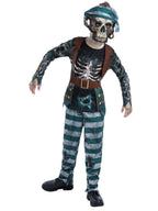 Skeleton Pirate Kids Deck Hand Costume