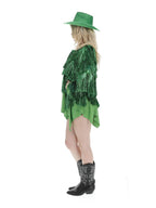 Fever Tinsel Festival Jacket, Green
